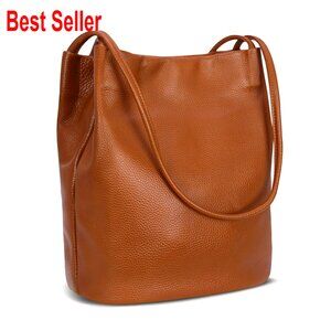 Genuine Leather Hobo Bag Tote Shoulder Purse Large Capacity
